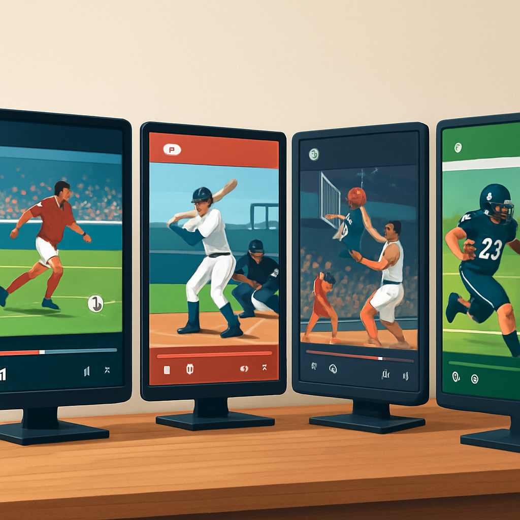 국내 스포츠 중계 플랫폼 비교 이미지