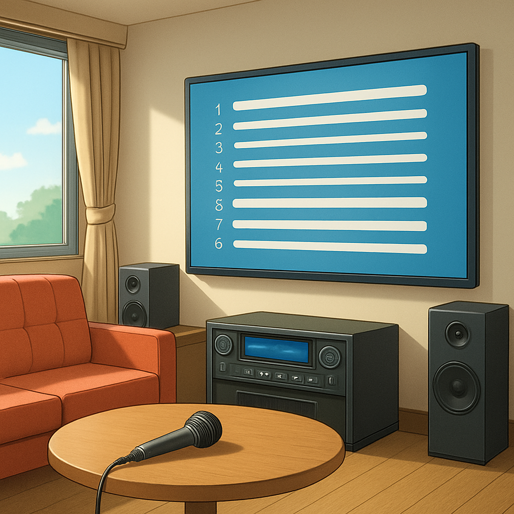 송파구 노래방 인기곡 목록과 음향 시설 이미지