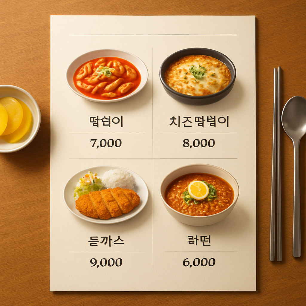 강남 구구단 메뉴 추천과 가격대 이미지